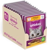 Whiskas Chicken Gravy wet food 80g - Pack of 12