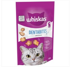 Whiskas DentaBites with Chicken Cat Treats - 40G