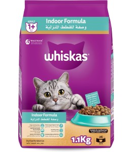 Whiskas Indoor Formula Dry Cat Food (1.1kg)