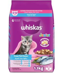 Whiskas Mother and Kitten Tuna and Salmon Flavour Dry Food (1.1kg)