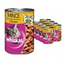 Whiskas Tasty Mince Chicken 400g - Pack of 12