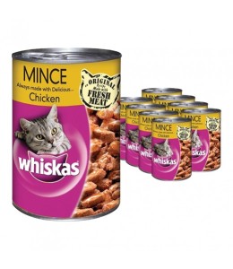 Whiskas Tasty Mince Chicken 400g - Pack of 12