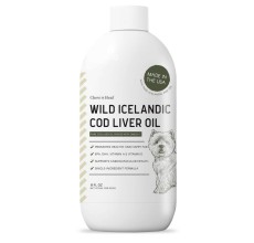 Chew & Heal - Wild-Caught Cod Liver Oil Salmon Oil Alternative Skin & Coat Liquid Supplement for Dogs - 250gm