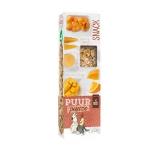 Witte Molen Puur Pauze Sticks with Apricot & Mango for Large Parakeet & Cockatoo  140g[Weight - 140g]