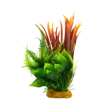Yusee Aquarium Decorations - Artificial Plant 30802 [18x15x23cm]