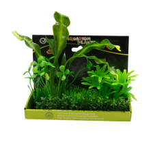 Yusee Aquarium Decorations - Artificial Plant YM-0204 [Height:15cm]