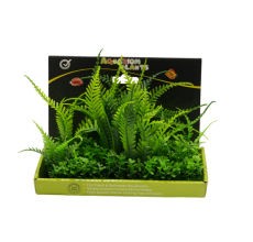 Yusee Aquarium Decorations - Artificial Plant YM-0201 [Height:15cm]