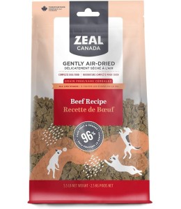 Zeal  Canada ently Air-Dried Beef  for Dogs - 5.5 lbs / 2.5Kg