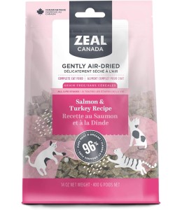 Zeal Canada Gently Air-Dried Salmon and Turkey for Cats 14oz/400g