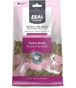 Zeal Canada Gently Air-Dried Turkey  for Dogs - 5.5 lbs / 2.5Kg