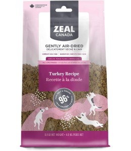 Zeal Canada Gently Air-Dried Turkey for Dogs - 8.8 lbs / 4Kg