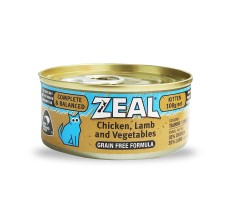 Zeal Chicken, Lamb & Vegetable Canned Food For Kitten 100G