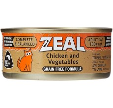 Zeal Chicken,Veg 100Grm- Can (Cat)