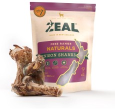 Zeal Free Range Naturals Venison Shanks 2Pcs Dog Treats 300G