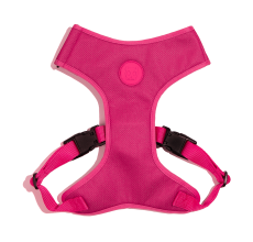 Zee.Dog Pink Led Adjustable Air Mesh Harness Large