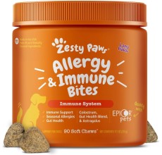 Zesty Paws Allergy & Immune Bites – Lamb (90 Count)