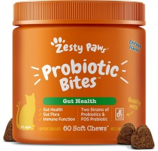 Zesty Paws Cat Probiotic Bites – Chicken (60 Count)