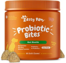 Zesty Paws Probiotic Bites – Pumpkin (90 Count)