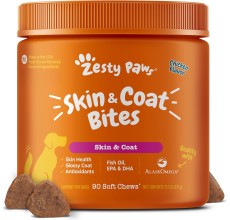 Zesty Paws Skin & Coat Bites – Chicken (90 Count)
