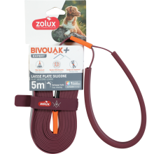 Zolux BVK Silicone Flat Dog Lead 5m - Red