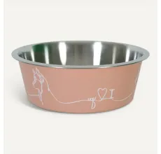 Zolux Non-Slip Love Dog Bowl Pink 1200ml