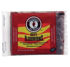 San Fransisco Bay Brand Bloodworm Frozen Flat 8Oz/227g Frozen Fish Food