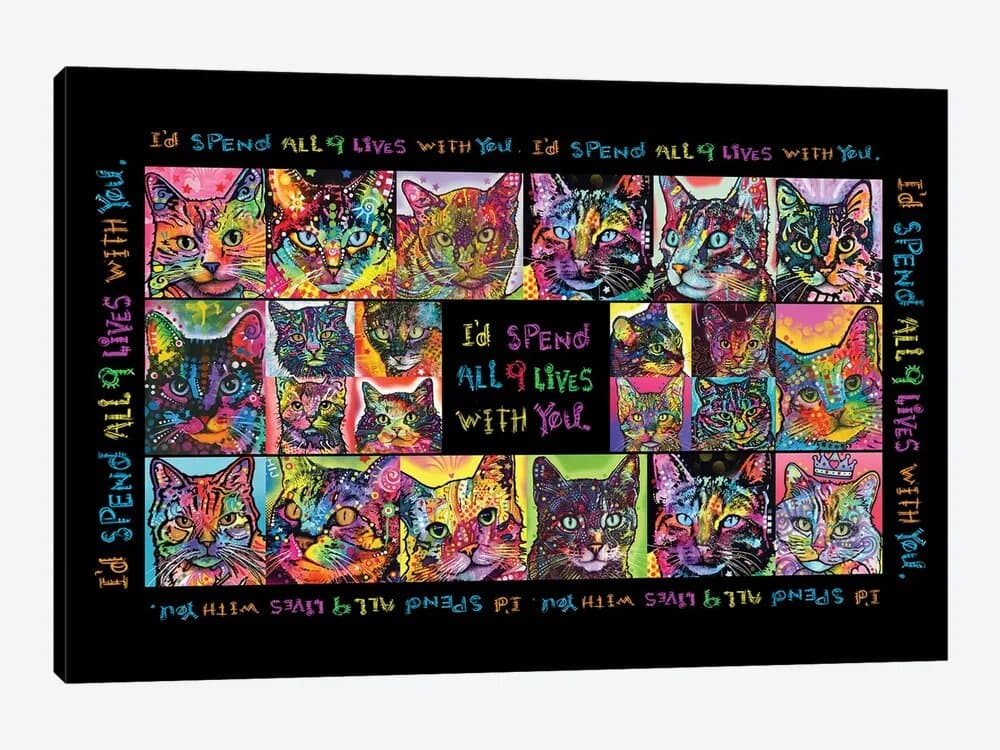 Drymate Mats for Cats Cat Collage 12 X 20 Inch - 30 Cms X 50 Cms