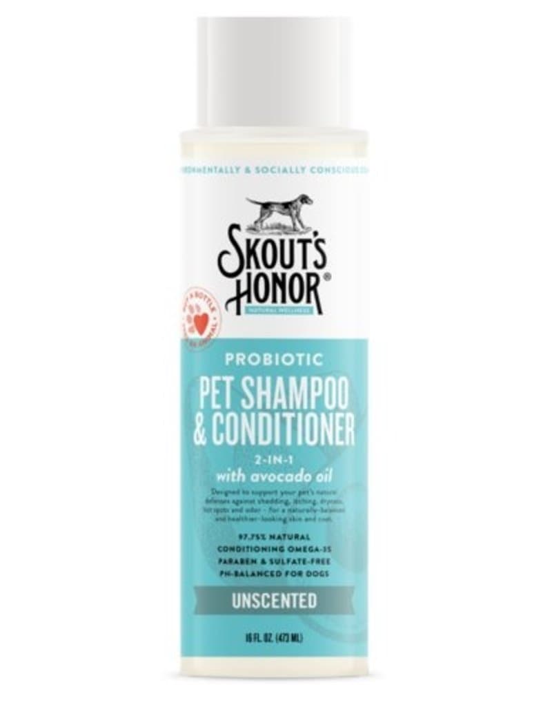 Skouts Honor Probiotic Shampoo Plus Conditioner Unscented Grooming 475ML