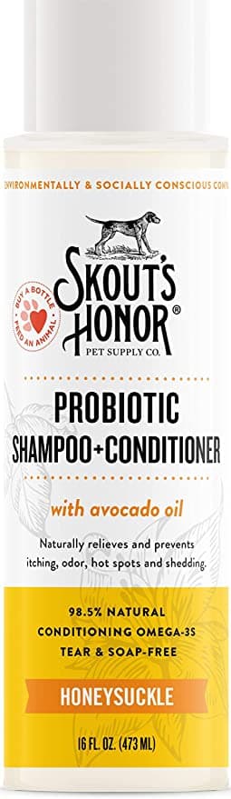 Skouts Honor Probiotic Shampoo Honeysuckle Grooming 475ML