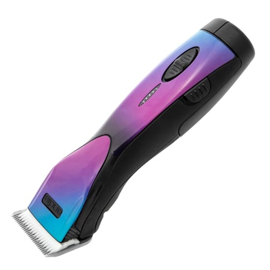 Andis DBLC-2 Pulse ZR  II 5-Speed, Detachable Blade Clipper, Cordless, Lithium Ion Battery - Purple Galaxy (Includes extra battery)