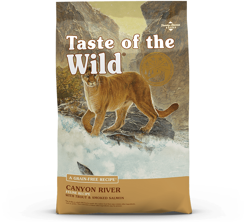 Taste of  the Wild Canyon River Feline Recipe with Trout & Smoked Salmon 2.27kg (CAT)