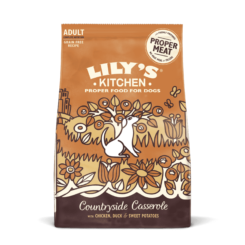Lily's Kitchen Countryside Casserole with Chicken, Duck & Sweet Potatoes Adult Dry Dog Food (2.5kg)