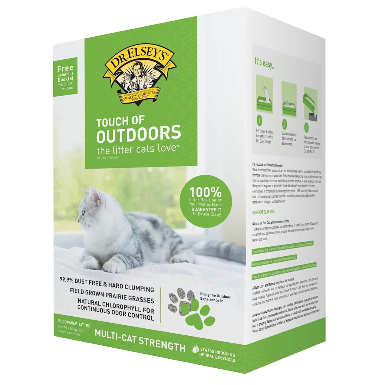 Dr Elsey's Touch of Outdoors Litter Box, 20 lb