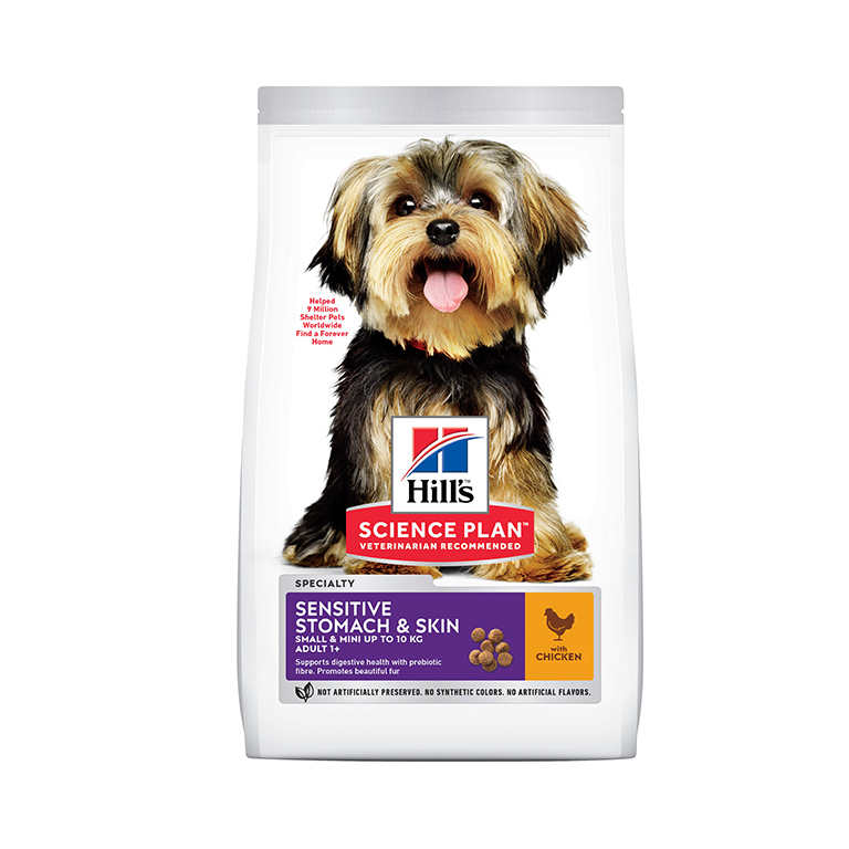 Hill's Science Plan Sensitive Stomach & Skin Small & Mini Adult Dog Food with Chicken - 1.5kg
