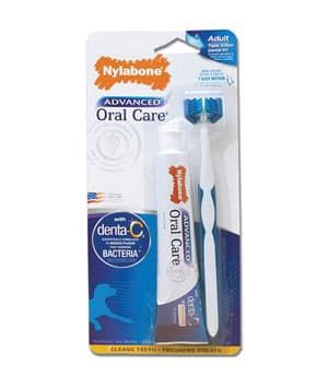 Nylabone Advanced Oral Care Triple Action Dog Dental Kit One Size