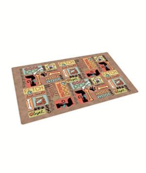 Drymate Dog Bowl Place Mat Cool Dog Brown 12x20 Inches