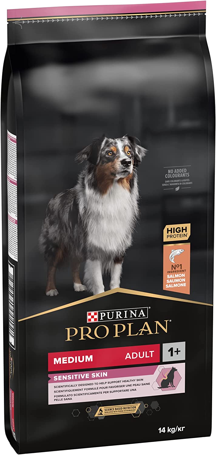 Purina Pro Plan Medium Adult Sensitive Skin Dog Salmon 14Kg