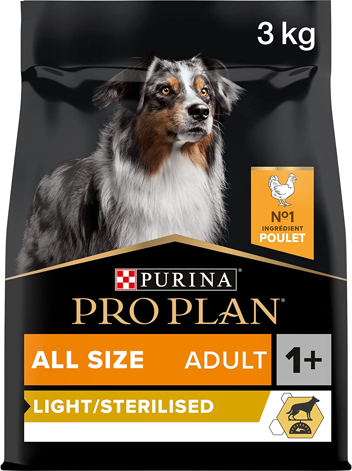 Purina Pro Plan All Size Adult Light Sterilised Dog Chicken 3Kg