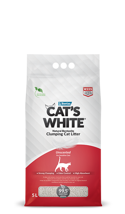 Cats White 5L Natural Clumping Cat Litter