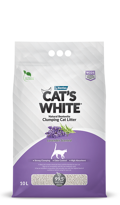 Cats White 10L Lavender Clumping Cat Litter