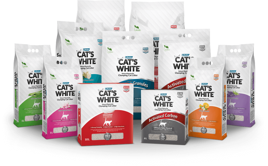 Cats White 5L Baby Powder Clumping Cat Litter