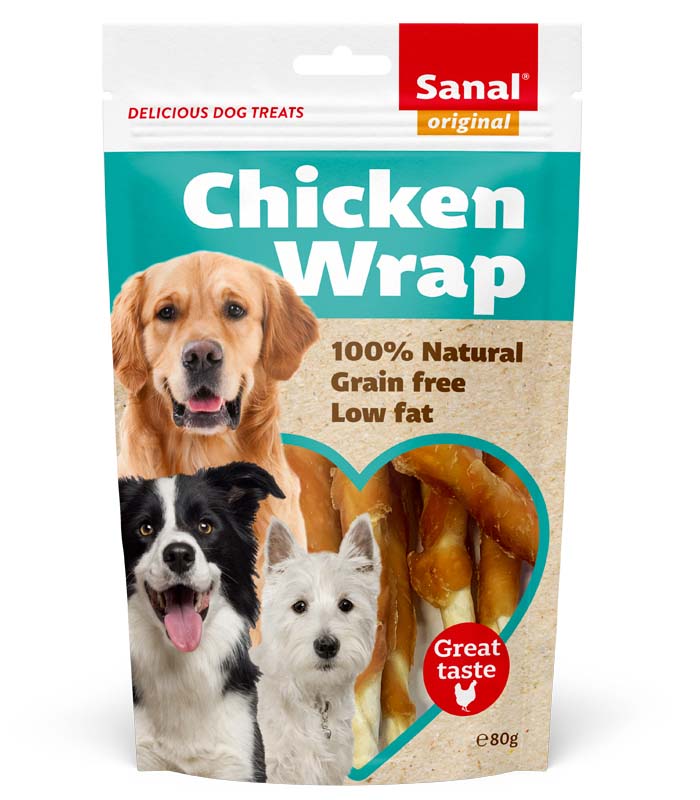 Sanal Dog Chicken Wrap 80G