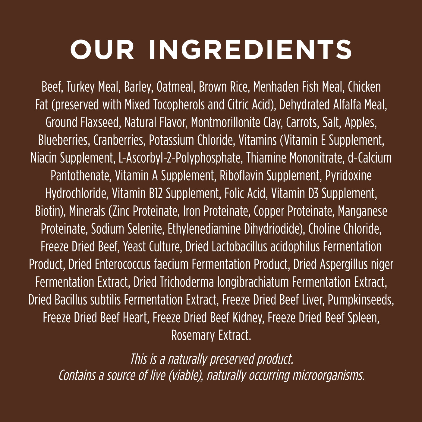 Instinct Be Natural Kibble Beef & Barley Dry Dog Food (25lbs)