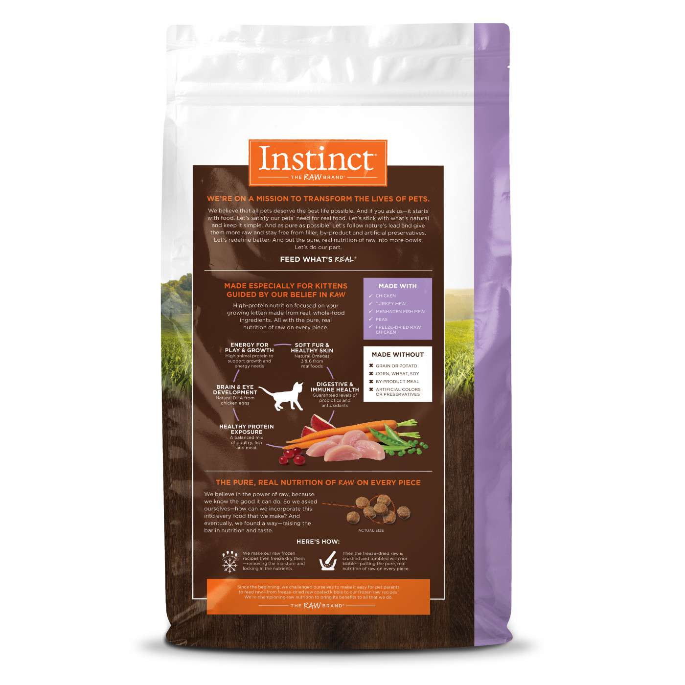 Instinct Original Grain Free Chicken Dry Kitten Food (4.5lbs)