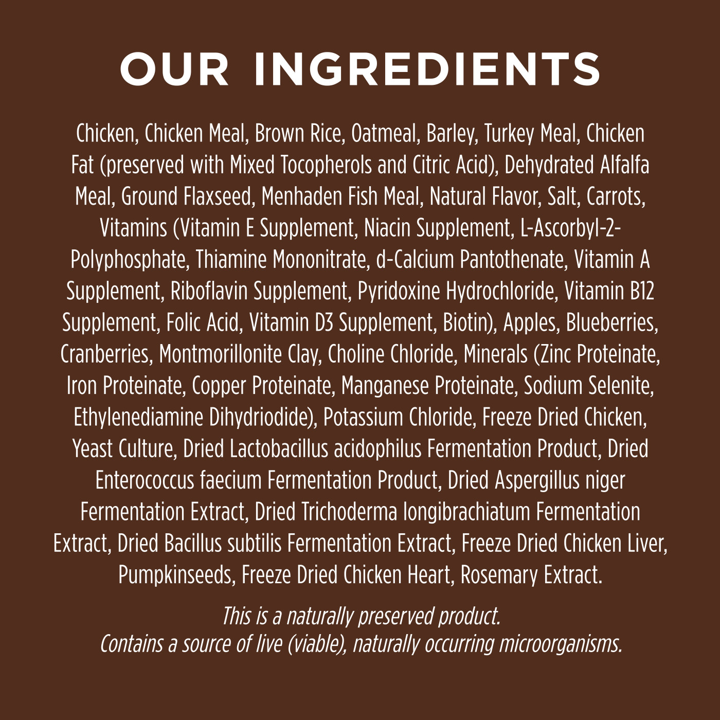 Instinct Be Natural Chicken & Brown Rice Kibble for Cats (13.3lbs)