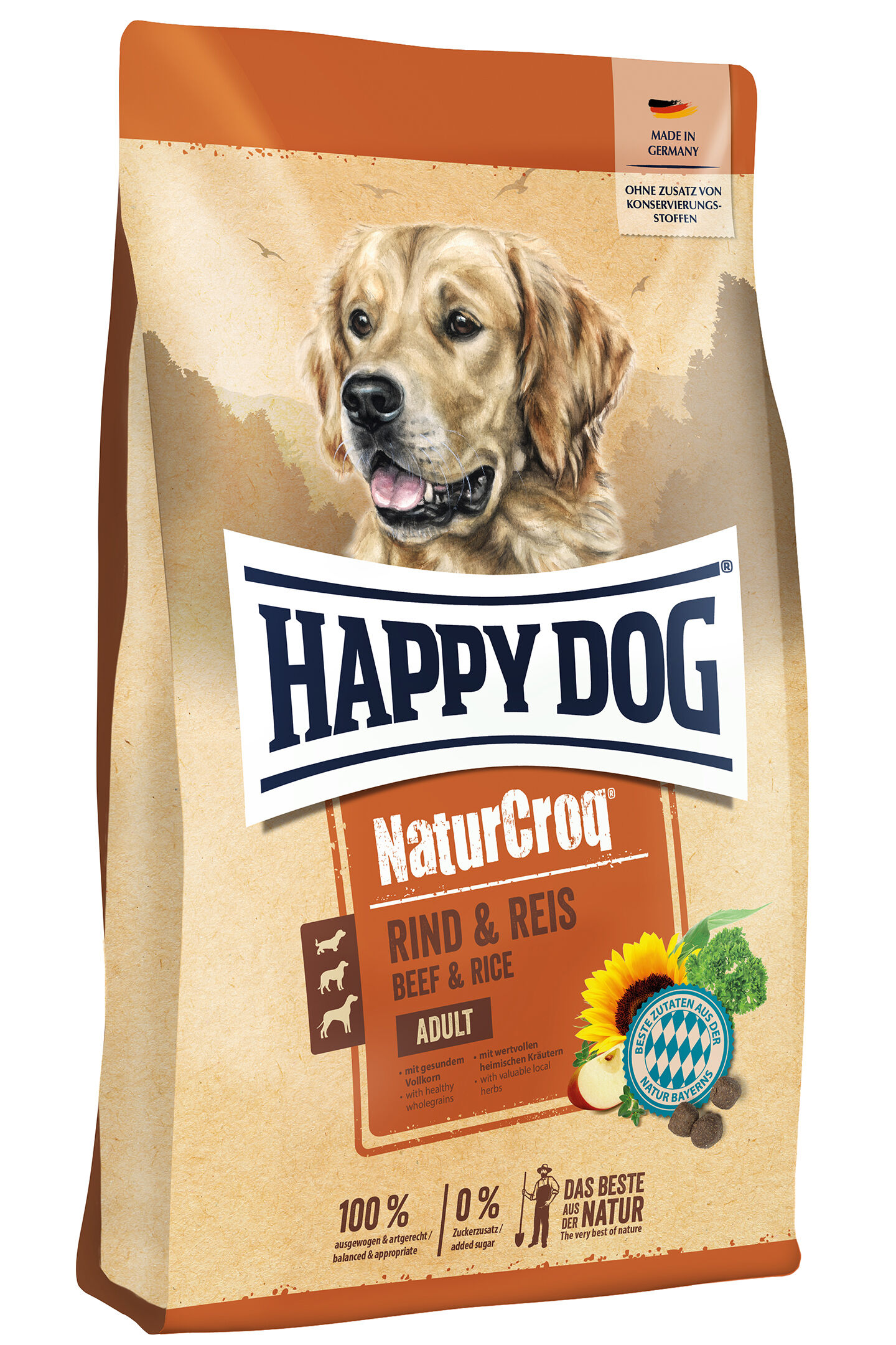 Happy Dog Naturcroq Beef And Rice Dry Food 15Kg