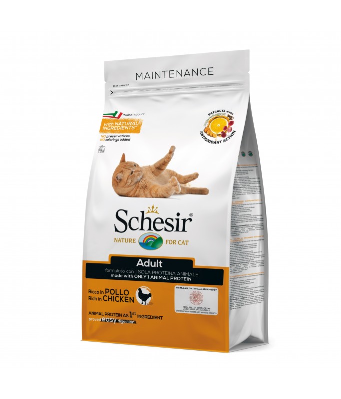 Schesir Cat Dry Food Maintenance with Chicken Adult 10kg