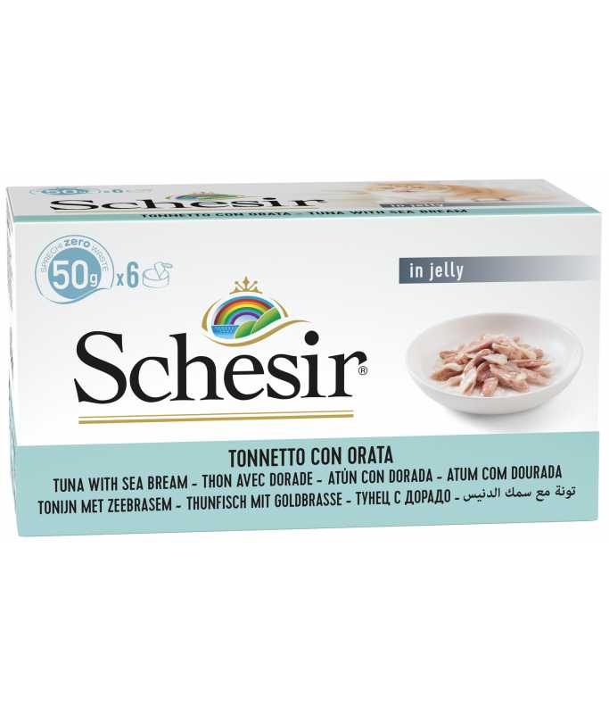 Schesir Cat Multipack Tuna with Seabream 6x50g can