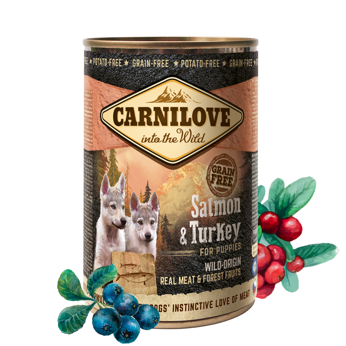 Carnilove Salmon & Turkey for Puppies (Wet Food Cans) 400g