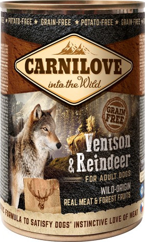 Carnilove Venison & Reindeer for Adult Dogs (Wet Food Cans) 400g